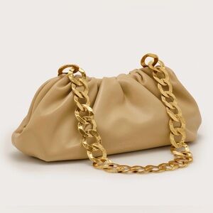 NEW Cult Gaia Dulce Shoulder Bag in Sand